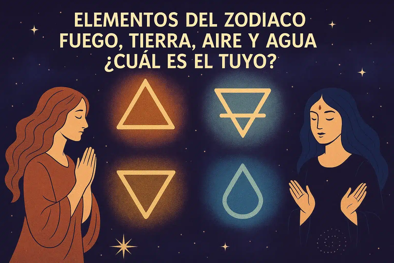 Elementos del zodiaco Fuego Tierra Aire y Agua cuál es el tuyo