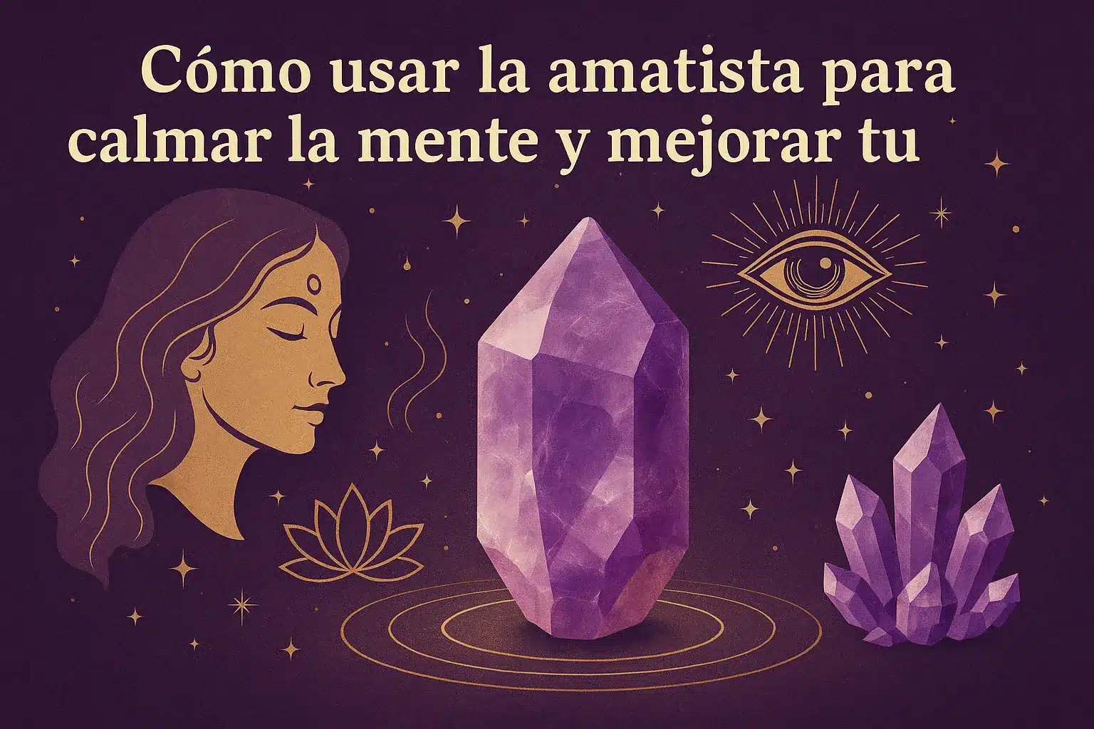 Cómo usar la amatista para calmar la mente y mejorar tu intuición
